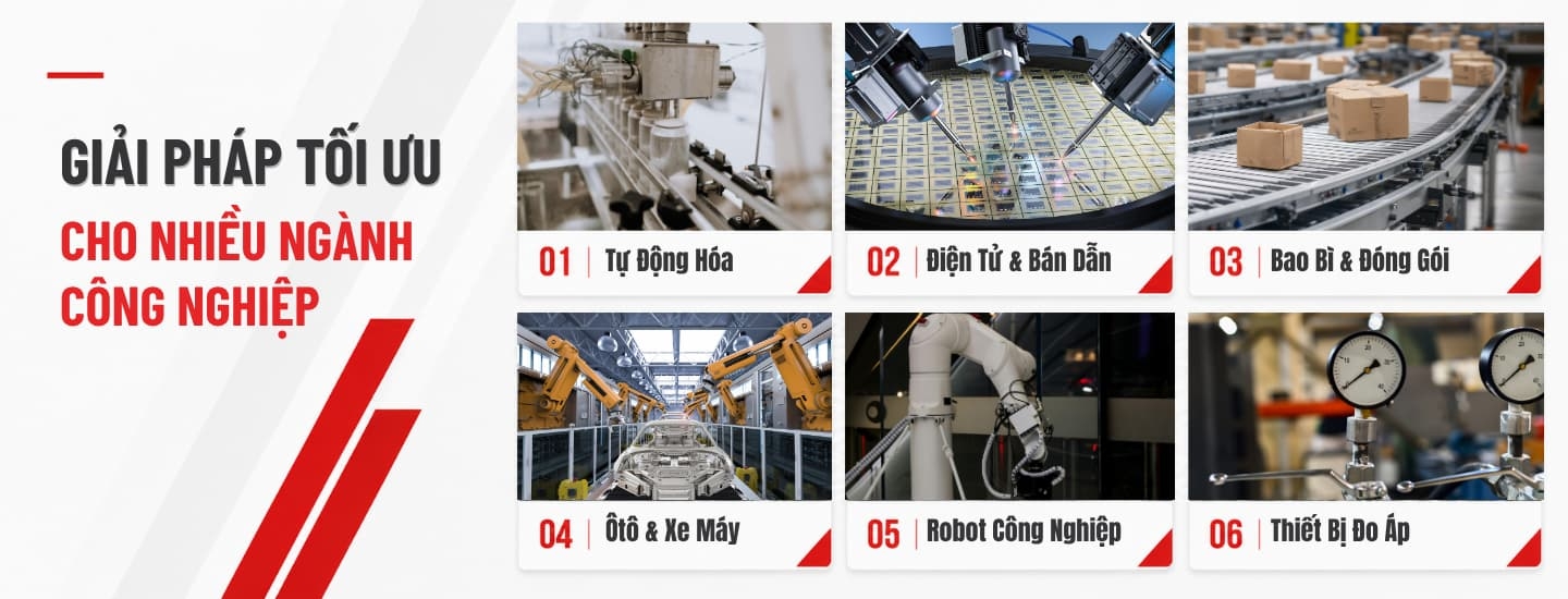 Giải pháp thiết bị khí nén NNT Vietnam cho ngành tự động hóa, bán dẫn, bao bì và ô tô
